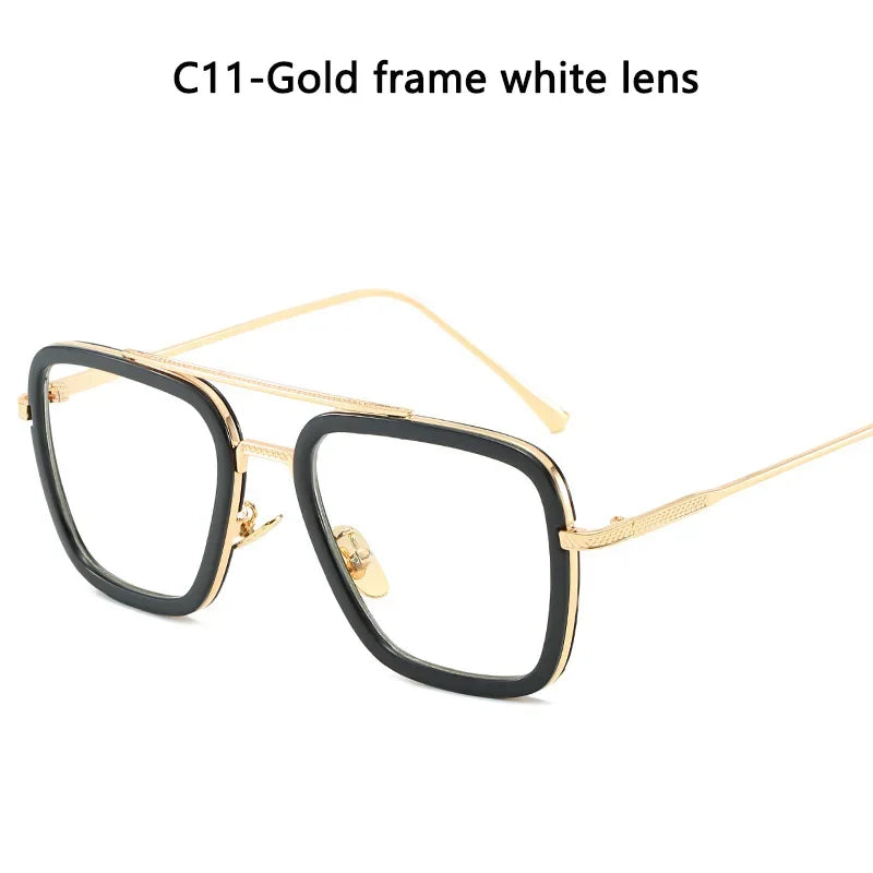 Hot sale 🎁Stark Sunglasses – Fashion Square Driving Glasses for Men & Women, Unisex Metal Frame