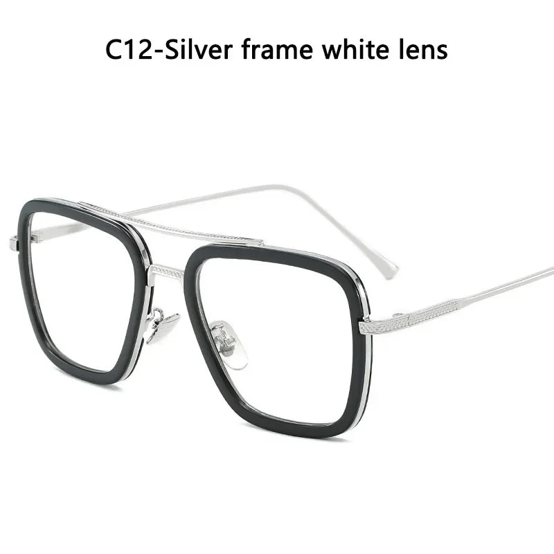Hot sale 🎁Stark Sunglasses – Fashion Square Driving Glasses for Men & Women, Unisex Metal Frame