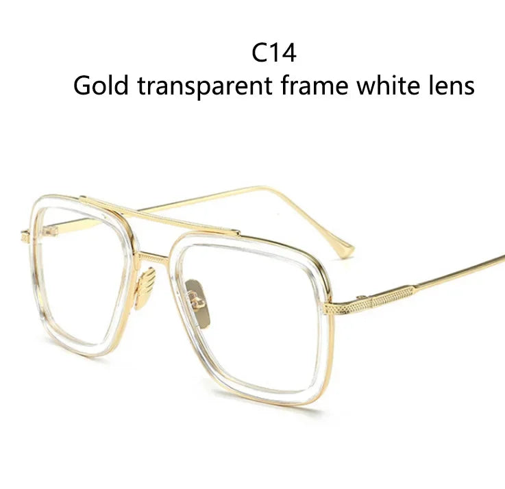 Hot sale 🎁Stark Sunglasses – Fashion Square Driving Glasses for Men & Women, Unisex Metal Frame