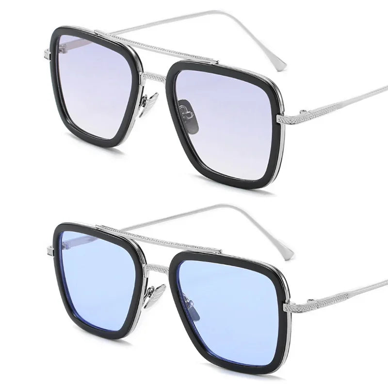 Hot sale 🎁Stark Sunglasses – Fashion Square Driving Glasses for Men & Women, Unisex Metal Frame