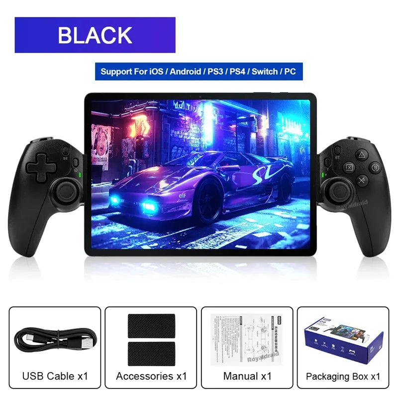 BSP D9 Wireless Handle For Switch Game Bluetooth Stretching Joystick For PS3 PS4 Android IOS Gamepad