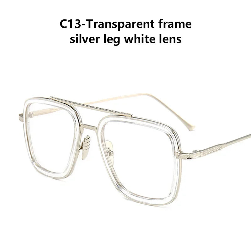 Hot sale 🎁Stark Sunglasses – Fashion Square Driving Glasses for Men & Women, Unisex Metal Frame