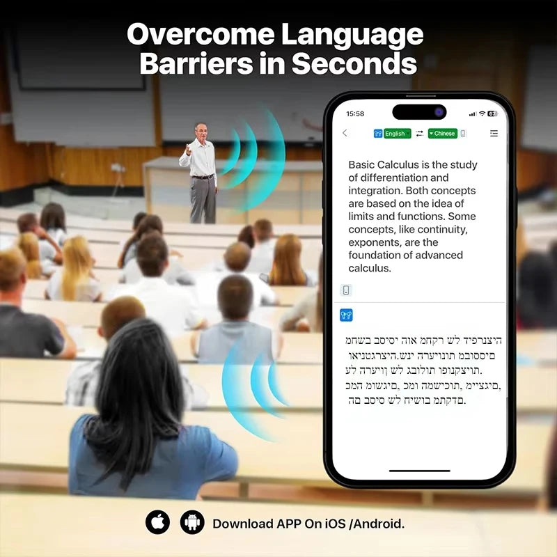 3-in-1 Translator Earbuds – Real-Time Translation in 144 Languages & Accents for Travel and Business