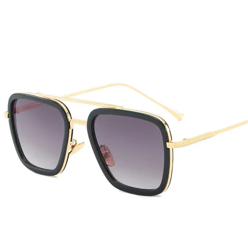 Hot sale 🎁Stark Sunglasses – Fashion Square Driving Glasses for Men & Women, Unisex Metal Frame