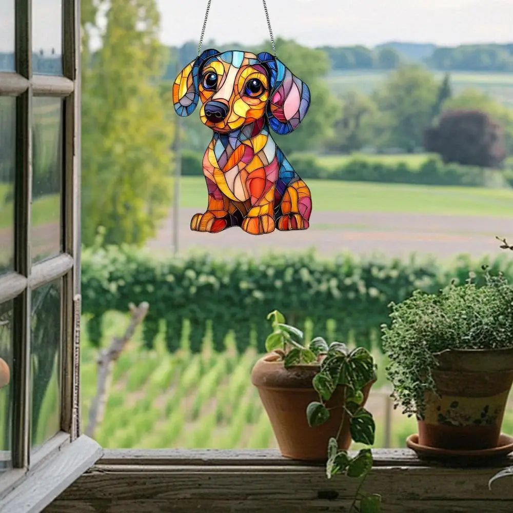 GiftšCatcher Wall Sign ā 2D Acrylic Window Hanging for Home, Room, and Garden Decor