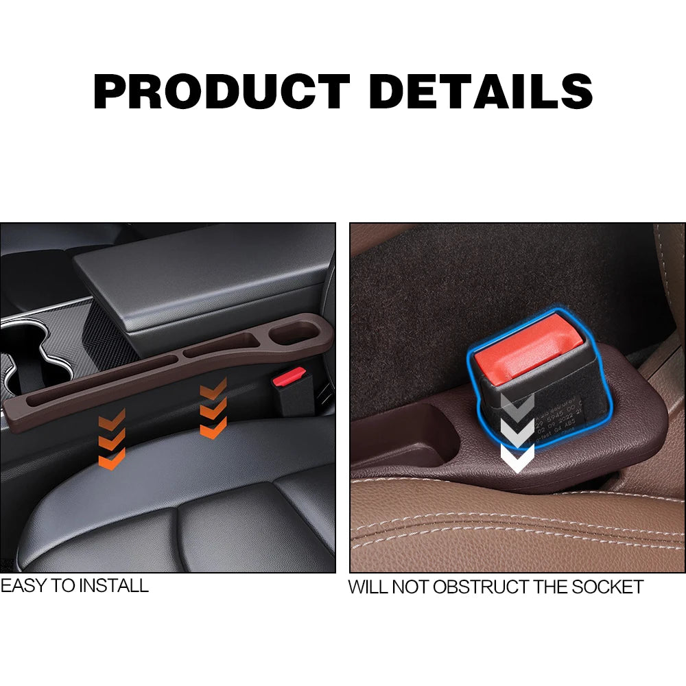 Hot Sale🎁2pcs Car Seat Gap Filler – Interior Crevice Filler for Auto Accessories & Decoration