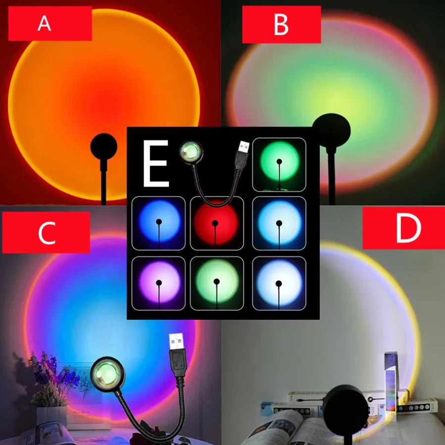 Lamp Projector Home Decor Night Light – LED Night Light for Bedroom & Living Room