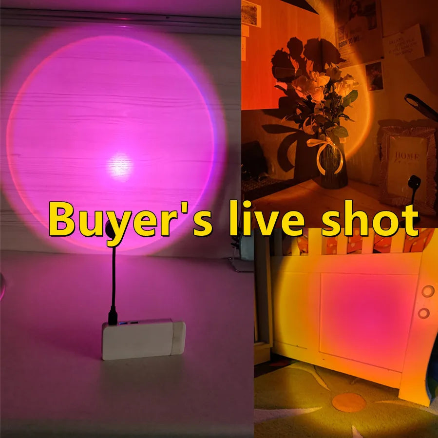 Lamp Projector Home Decor Night Light – LED Night Light for Bedroom & Living Room