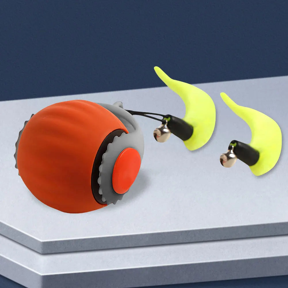 Interactive Cat Toy Ball – Automatic Rolling with Faux Tail, USB Rechargeable