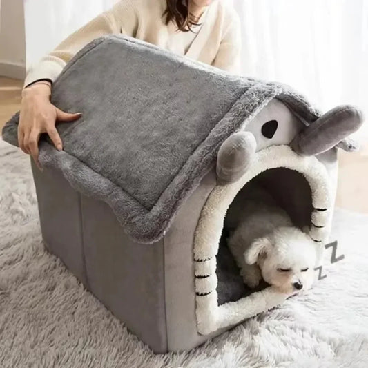Cozy Washable Pet Bed – Indoor Kennel for Small & Medium Pets