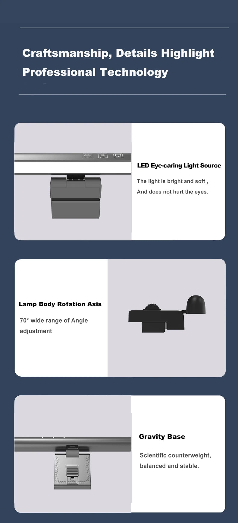 LED Computer Monitor Light Bar For Learning/Reading/Work Eye Protection Lamp