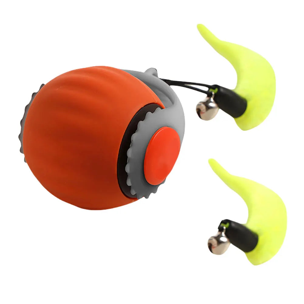 Interactive Cat Toy Ball – Automatic Rolling with Faux Tail, USB Rechargeable