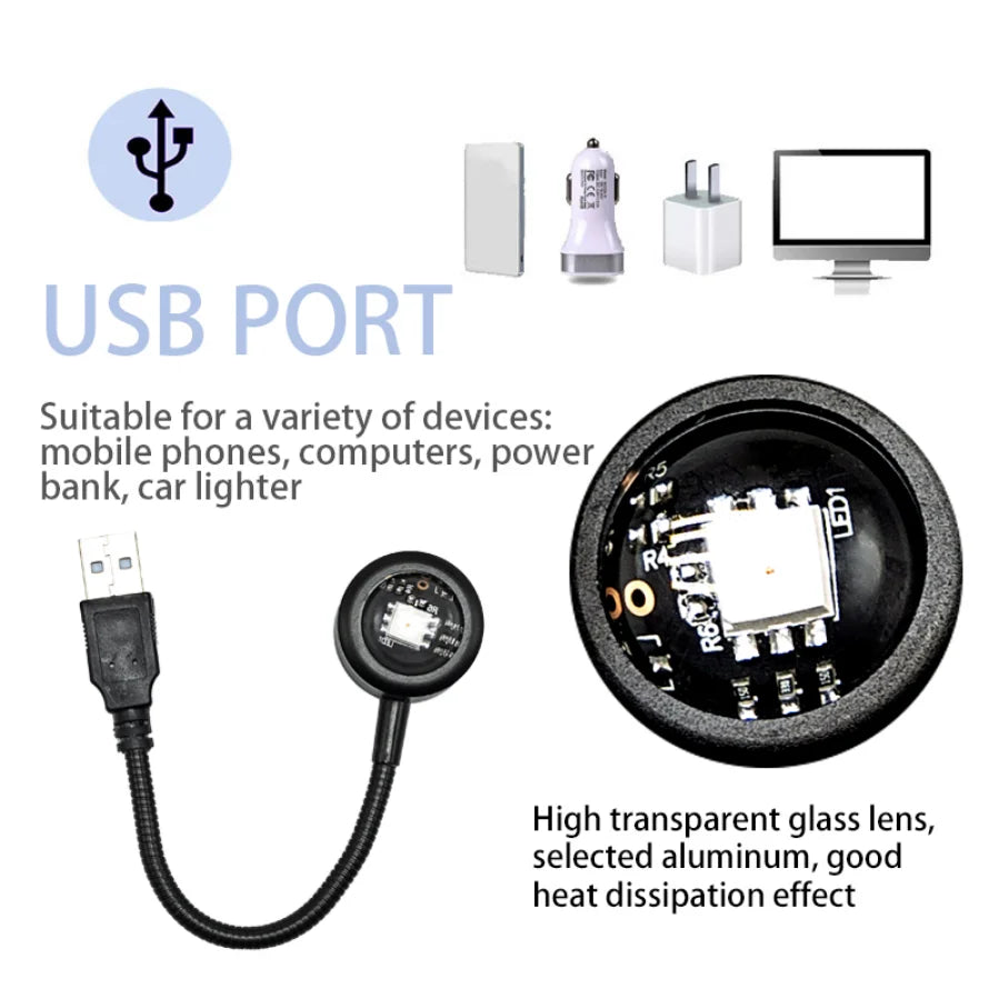 Lamp Projector Home Decor Night Light – LED Night Light for Bedroom & Living Room